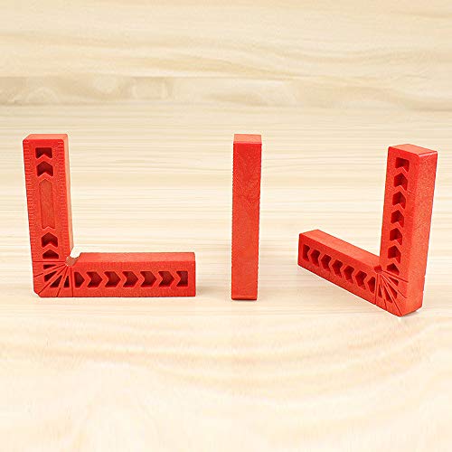 Positioning Squares, Woodworking Tool, Positioning Metric Marking Gauge, 90 Degree Corner Clamp Angle Ruler,Carpentry Squares for Picture Frames, Boxes, Cabinets or Drawers, Set of 8 (3" 4")