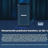 Transcend Przenośny dysk SSD ESD410C 2TB USB Typ2-C 20 Gbit/s – TS2TESD410C