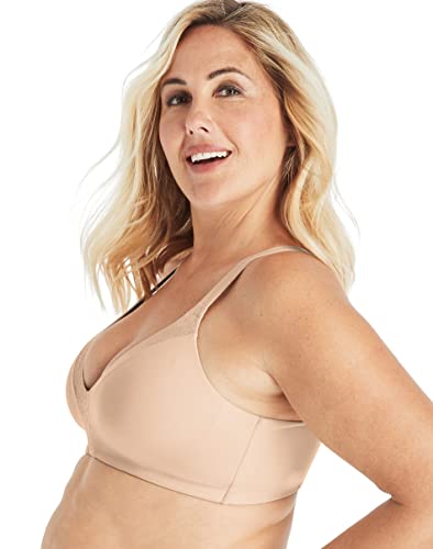 Playtex Women's Secrets Ultra Soft Comfortflex Fit Convertible Wirefree Bra Us4832, Almond, Medium #TOP1