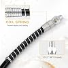 NQEUEPN Grease Gun Accessory Kit, 18 Inch Spring Flex Hose with Grease Gun Coupler 8000PSI 1/8 NPT Threads Grease Gun Fittings