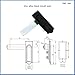 CHMIFTNX Distribution Cabinet Electrical Box Lock General Industrial Cabinet Door Bounce File Cabinet Switch Cabinet Flat Lock(Gold)