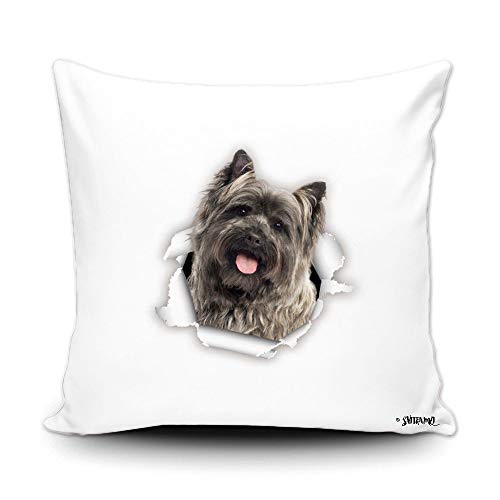 My Love Dog Cairn terrier kuddfodral lyxigt kuddfodral mode örngott för hem dekorativ trädgård inflyttningsgåva 45 x 45 cm