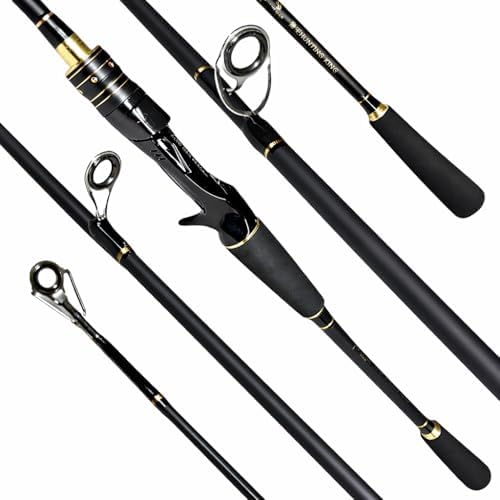 VARA DE PESCA PARA CARRETILHA ALTO MAR EM CARBONO 6'6" (1,98M) 8-...
