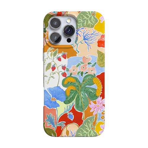 Casely iPhone 16 Pro Case | Botanical Blooms | Floral Patchwork | Compatible with MagSafe | Classic Ultra Slim Design