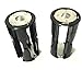 priaolker 4 AAA Cylindrical Battery Adapter Brackets for Converting to C Batteries, Pack of 2