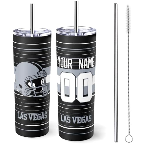 Image of Las Vegas Tumbler 20oz Travel Mug Custom Name and Number Gifts