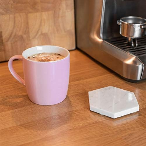 Argon Tableware Tea Coffee Mugs - 6pc Contemporary Coloured Ceramic Cups Set - 350ml - Pink - Pack of 6