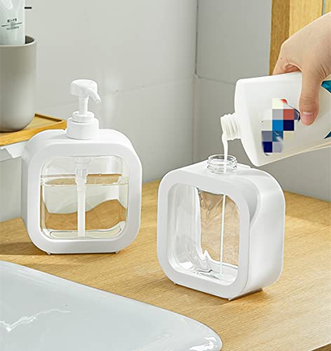 image for ZNZNANG Pump Lotion Bottles, 2PCS Plastic Pump Bottles Dispenser, for 