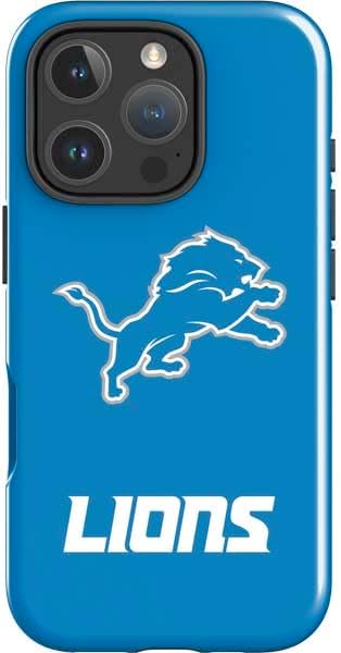 Skinit Impact Phone Case Compatible with iPhone 16 Pro - Officially Licensed NFL Detroit Lions Distressed Design