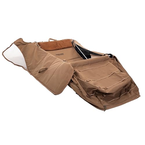 Higdon Outdoors Quick Draw Backpack Blind System (Dirt) | Weather Proof Hunting Blind with Adjustable Backrest and Pin Free Deployment