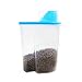 Pet Food Storage Container, PYRUS Dog Cat Food Container Pet Dry Food Dispenser with Graduated Cup for Dogs Cats (Blue)