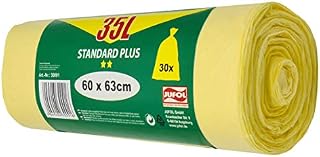 Jufol Bin Liners - 20L - 100 Bags on a roll - 450 x 550 mm 1 Item, 30071, 30071