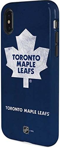 Skinit Pro Phone Case Compatible with iPhone X - Officially Licensed NHL Toronto Maple Leafs Distressed Design