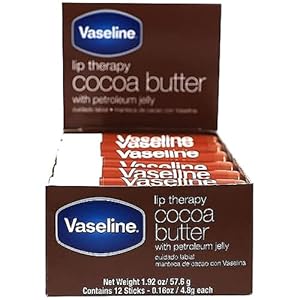 Vaseline Lip w/o Backer Card Cocoa – 12 Pack Box