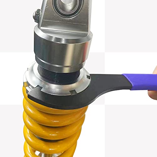 4Pcs Universal Coilover Spanner Wrench Set, Shock Wrench Adjustable Spanners for Most Car and Motorcycle Coil Over Shock Adjustments