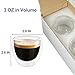 Double Wall Expresso Cups (Set of 2), 3 Ounce Glass Espresso Mugs - Clear, Double Walled, Insulated, Small Demitasse Cups for Espresso Machine - Microwave Safe