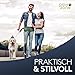 PAWZONE Futterbeutel Hunde - Leckerlibeutel für Hunde - Bauchtasche für Hunde Zubehör - Leckerlitasche für Hunde - Inkl. Reflektorband & Zusatzgurt für Flexileine (Olivgrün)