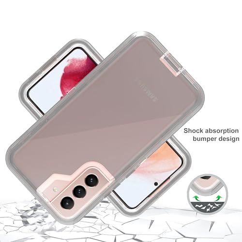 Fucozan for Samsung Galaxy S22 Plus Case Military Drop Tested 3 in 1 Full Body Protective Cover Heavy Duty Armor Rugged Shockproof for Galaxy S22 Plus Phone Case (Clear Gray) - image 4