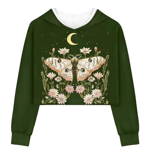 YEXIATODO Girls' Fashion Hoodies & Sweatshirts Cute Sweatshirts Kawaii Hoodie for Girls 5-14 Pullover Top