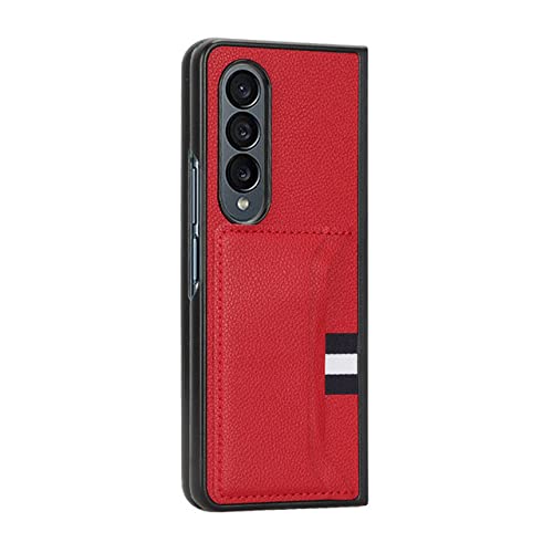 Étui en cuir pour Samsung Galaxy Z Fold 3 avec porte-cartes élégant