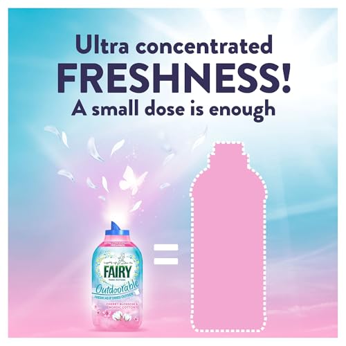 Fairy Outdoorable Fabric Conditioner, Cherry Blossom and Nordic Cotton, 424 Washes (8x53), Ultra Concentrated Formula For Sensitive Skin, Dermatologically Tested - Image 3