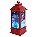 Produktbild wuayi Weihnachtsschmuck Lichter Lampen LED Licht hängen Ornamente Urlaub Dekoration Christmas Light Hanging Lantern Weihnachtsmann Schneemann Schlitten Baum