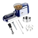 Electric Cigarette Rolling Machine Automatic Electric Cigarette Injector Machine Set with Metal Ashtray Cigarette Tips 3 in 1 Tubes for King/Regular/Slim 100s Cigarette and Pre Roll Cones (Blue)
