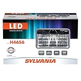 SYLVANIA - H4656 LED Sealed Beam Headlight - 4 x 6 Inch Rectangle - Cool White 6000K Sealed Beam Headlamp - Retrofit Light, Truck, Car, Motorcycle (Contains 1 Bulb)