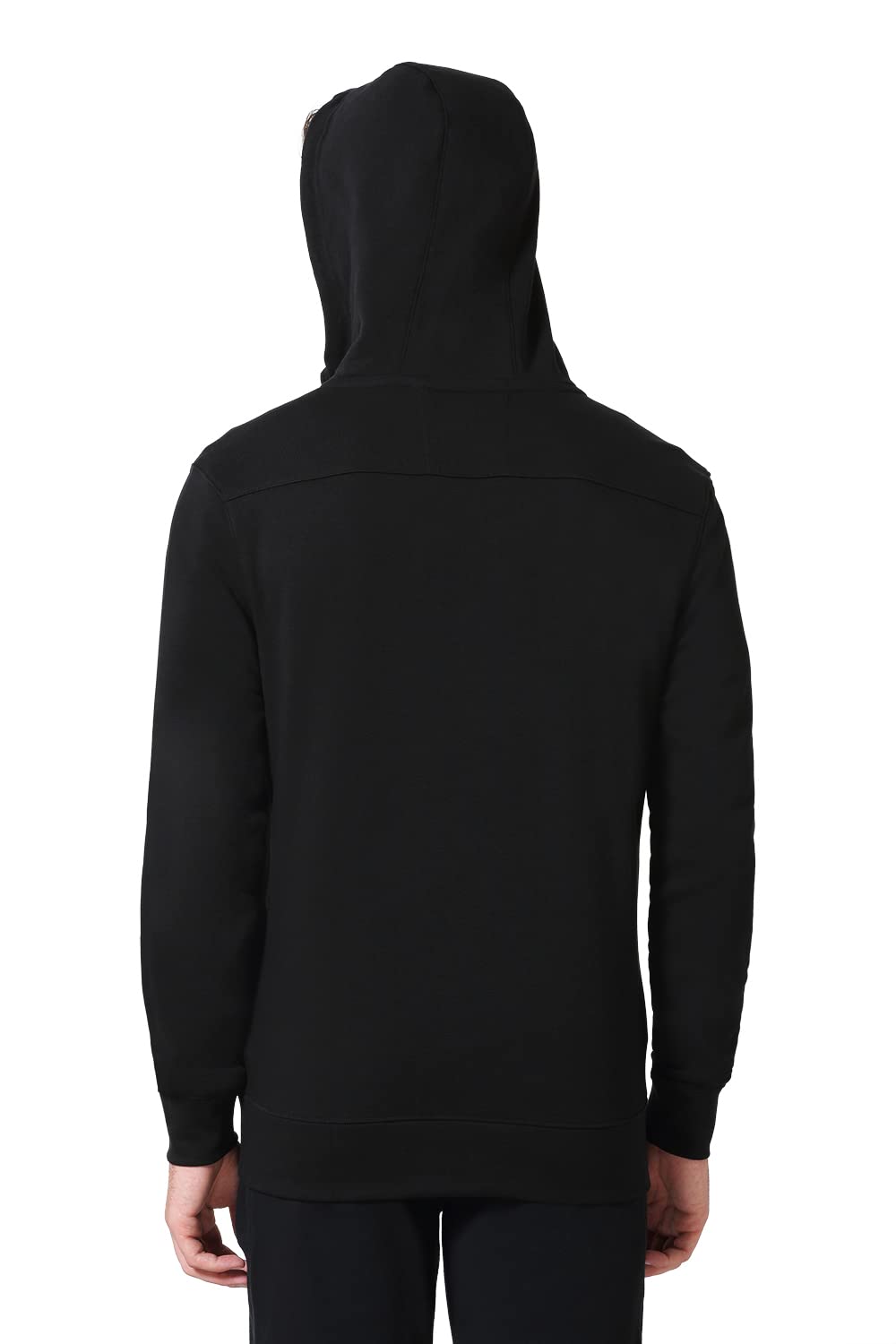 Van Heusen Men Cotton Blend Standard Length Athleisure Smart Tech Hooded Jacket - Easy Stain Release, Anti Stat, Ultra Soft_80004_Black_M 2