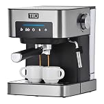 Tru 15 Bar Touchscreen Semi-Automatic Espresso Maker, Stainless Steel