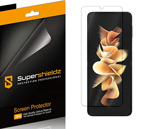 Supershieldz (2 Pack) Designed for Samsung Galaxy Z Flip 3 5G Screen Protector, (Full Coverage) High Definition Clear Shield (TPU)