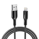 6FT MFi Certified Cat & Dog Proof iPhone Charger Cord - Metal Braided Lightning Cable with 3A Fast Charging, Apple CarPlay Supported, Compatible with iPhone 14 13 12 11 X XS XR 8 7 6 5, iPad, AirPods