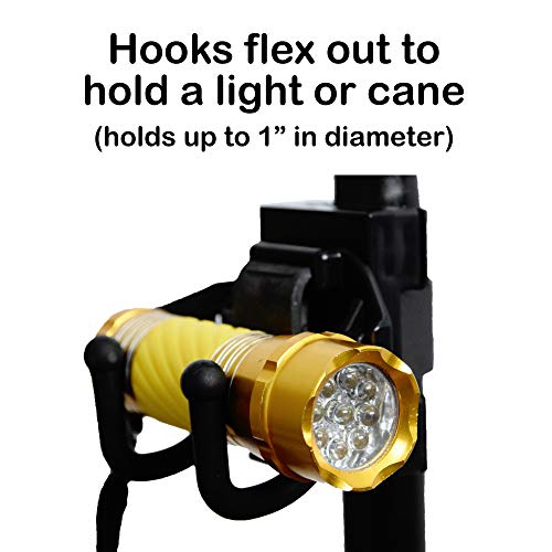 Easy to Use Products Mobility Dual Hooks - Bag, Cane, or Light Holder - Thumbnail 3