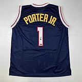 Facsimile Autographed Michael Porter Jr. Denver Blue Reprint Laser Auto Basketball Jersey Size Men's XL