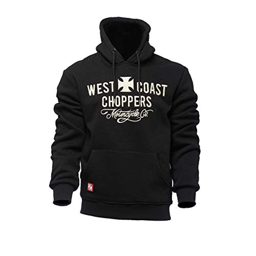 WEST COAST CHOPPERS Motorcycle Co. - Sudadera con capucha, color negro Negro XXL