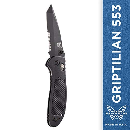 Benchmade 553SBK-S30V Griptilian Tanto Point Black Serrated