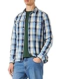 100% algodón Wrangler 2 Camisetas con Solapa Camisa, Della Robia BLU, L para Hombre