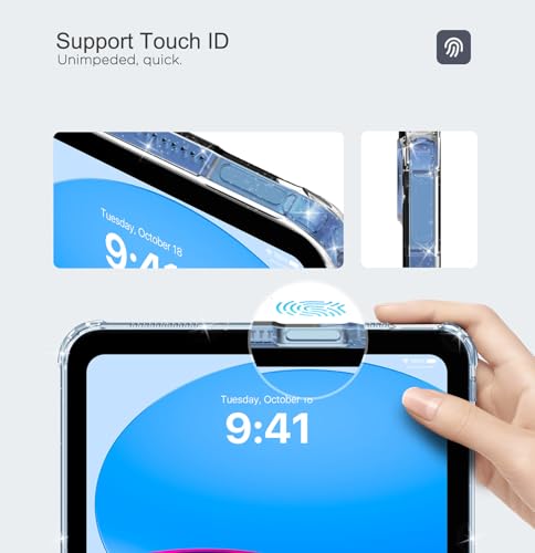 Moko P840401422694 Clear Ipad 10Th Generation Case, Ipad 10 Case, Slim & Lightweight Soft Tpu Anti-Scratch Back thumb #3
