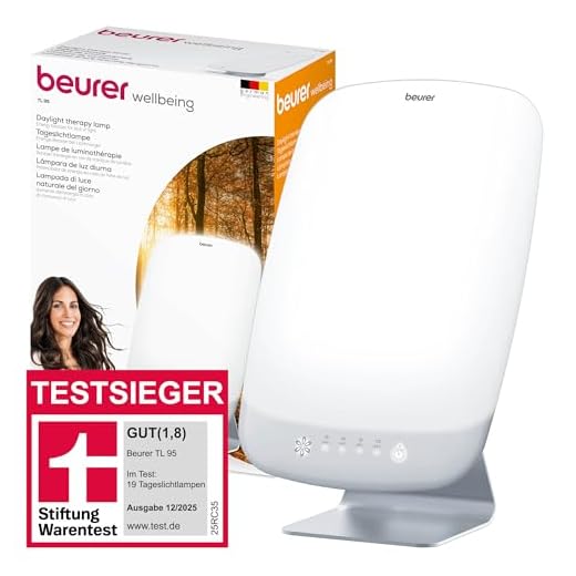 Beurer TL 95 Tageslichtlampe, Simulation von Tageslicht, 10000 Lux, Medizinprodukt, Tageslichtleuchte bei Lichtmangelerscheinung, SunLike® LED-Technologie, mit Dimmer