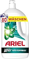 Ariel Flüssigwaschmittel, 80 Wäschen, Universal+ Touch of Lenor Unstoppables, Tiefenreinheit für lang anhaltende Frische