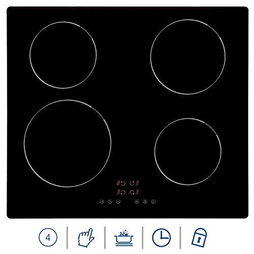 Allcata Einbau-Backofen Induktion Kochfeld SET Multifunktionsbackofen 72 L 8 Funktionen, 60cm Einbau Induktionskochfeld… – Bild 3