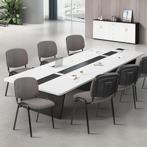 Image of CLATINA Stackable Waiting Room Chairs, Cloth Fabric Guest Reception Chair with Upholstered Thickene Seat and Back Support, Stacking Chair Metal Leg for Office School Church Conference, Gery, 10 Pack
