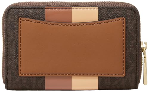 Michael Kors Jet Set Small Zip Around Card Case, Brown/Luggage