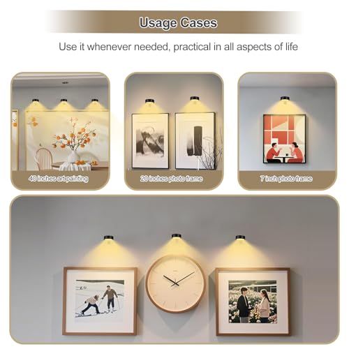 Luces LED magnéticas de pared con 13 colores y fijación inalámbrica con pilas 6