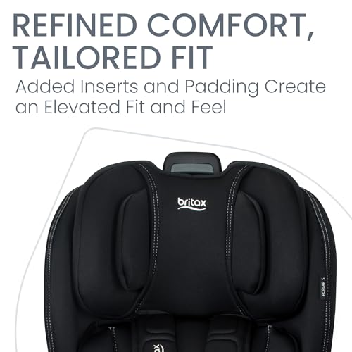 Image of Britax Poplar S Convertible Car Seat, 2-in-1 Car Seat with Slim 17-Inch Design, ClickTight Technology, Onyx