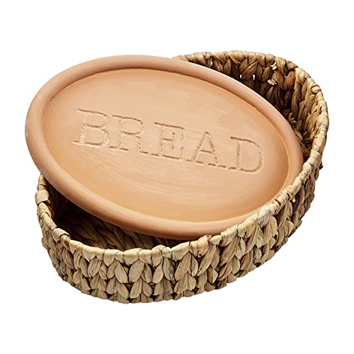 Mud Pie Terracotta Bread Warming Set, Brown, 8 1/2" x 12 1/2" by Mud Pie - Used condition - US$23.23