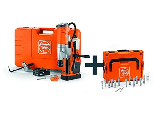 Fein KBU 35 QW Structural Steel-Set 3/4 in Weldon (Universal-Magnet-Kernbohrmaschinen/Bohrmaschine bis 35 mm mit Anwenderset) 72705463000