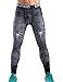 Red Plume Men's Compression Elastic Tight Leggings Sport Spider Printing Pants (M, Black)