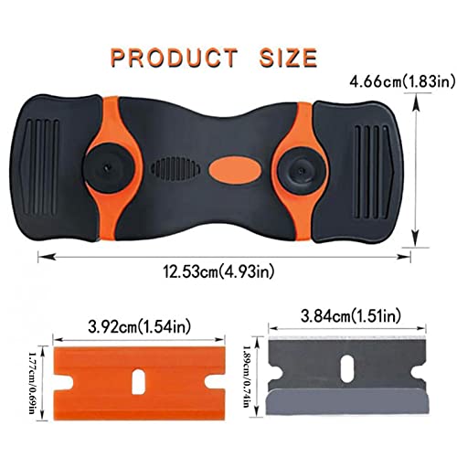 Raspador Removedor de Decalques - Conjunto de raspador de vidro para limpeza,Ferramenta removedora d