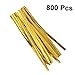 FRCOLOR 2400pcs Bread Candy Bag Wrapping Ties Treat Bags Ties for for Party Favors Gold